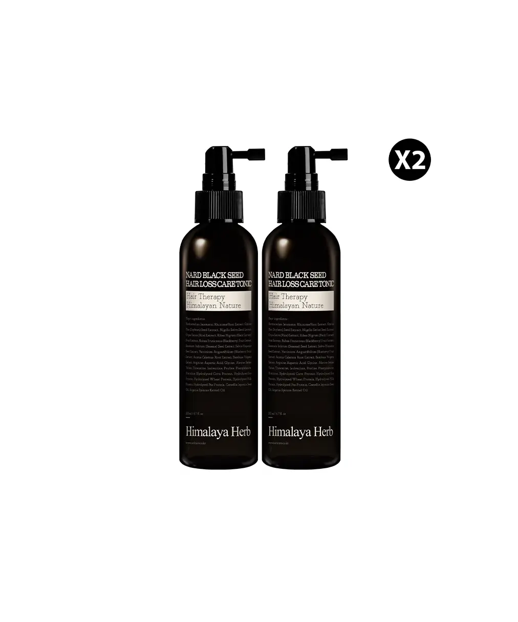 Nard Black Seed Hair Loss Care Tonic - Çörek Otu Özlü Saç Dökülmesi Karşıtı Tonik (200 ml x 2 adet)