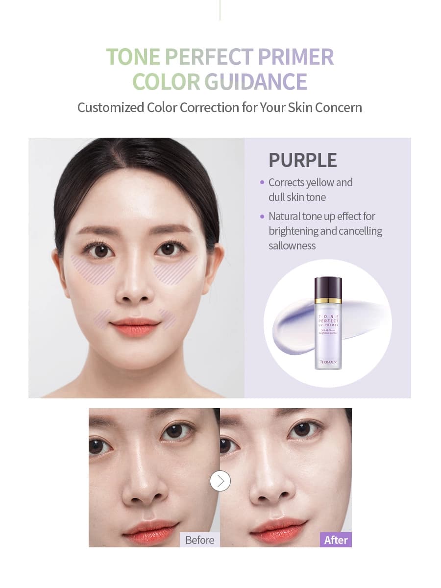 Terrazen Tone Perfect UV Primer SPF40+ PA+++(mor)