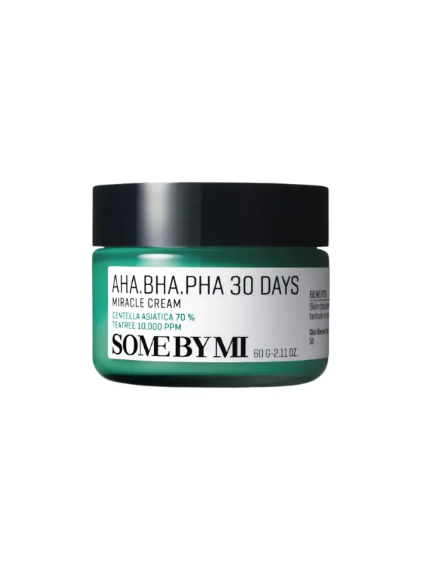 Some By Mi AHA-BHA-PHA 30 Days Miracle Cream - Aha-Bha-Pha Asitlerini İçeren Hassas Ciltlere Özel Krem