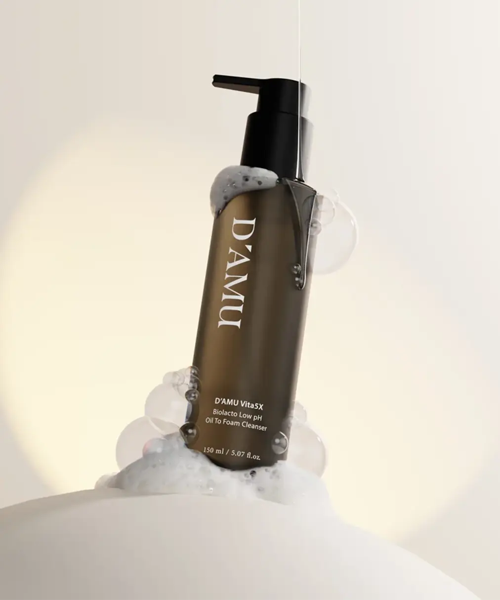 D’amu Vita5X Biolacto Low pH Oil-to-Foam Cleanser - Yağdan Köpüğe Dönüşen Nazik Yüz Temizleyici