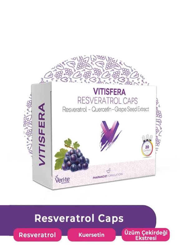 gıda takviyesi, Resveratrol, Kuersetin, Üzüm Çekirdeği Ekstresi, Sophorae japonica